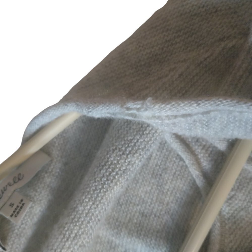 Madewell Small Long Sleeve Wool Blend Sweater Pullover Preppy Minimalist Casual - Picture 4 of 5